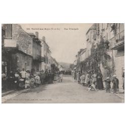 Carte postale ancienne - VERFEIL sur SEYE (82) Rue principale