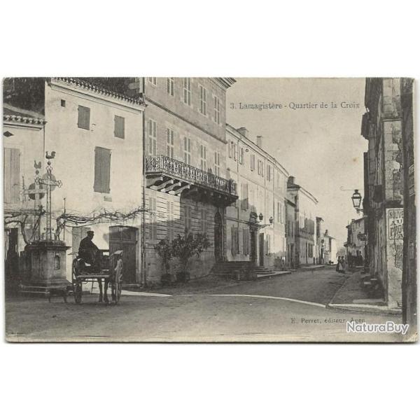 Carte Postale Ancienne - Lamagistre (82) Quartier de la Croix