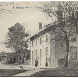 Carte Postale Ancienne - Lamagistère (82) La Gare
