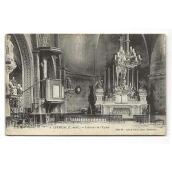 Carte postale ancienne - Loubéjac (82130) L'Honor-de-Cos - Intérieur de l'Eglise