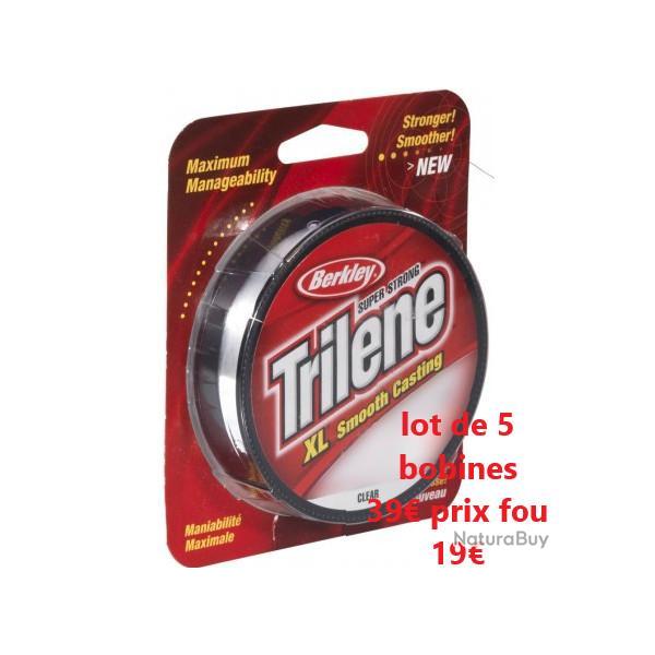 LOT DE 5 BOBINES DE TRILENE SMOOTH CASTING SUPER STRONG  23 - 100M -  4.1 KG