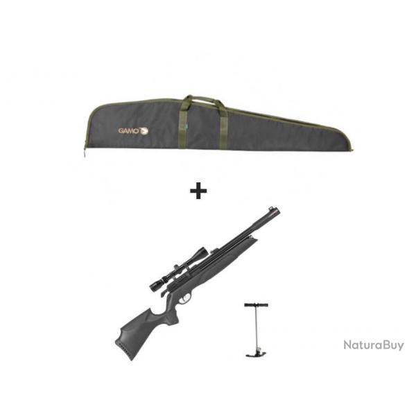 PACK-16 CARABINE + BIPIED INSTALL GAMO PCP ARROW Cal. 4,5 mm, 19,9 joules + ( Kit Puissance )