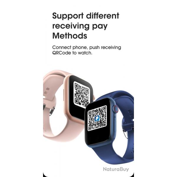 Montre Connectee Watch9 serie Android iOs, Couleur: Rose