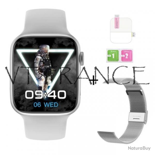 Montre Connectee Watch9 serie Android iOs, Couleur: Blanc 1
