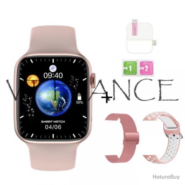 Montre Connectee Watch9 serie Android iOs, Couleur: Rose 3