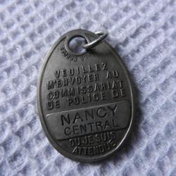 rare médaille polaire commissariat de police de Nancy