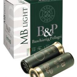 Cartouches B&P MB LIGHT cal. 12 / 70 mm N° 9 30 G BJ Boite de 25