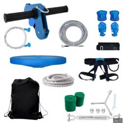 Kit de Tyrolienne 24,4 m Tyrolienne Enfant Capacité Maximum de 113,3 kg ...LIVRAISON OFFERTE