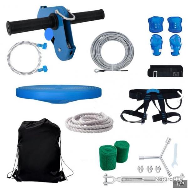 Kit de Tyrolienne 24,4 m Tyrolienne Enfant Capacit Maximum de 113,3 kg ...LIVRAISON OFFERTE