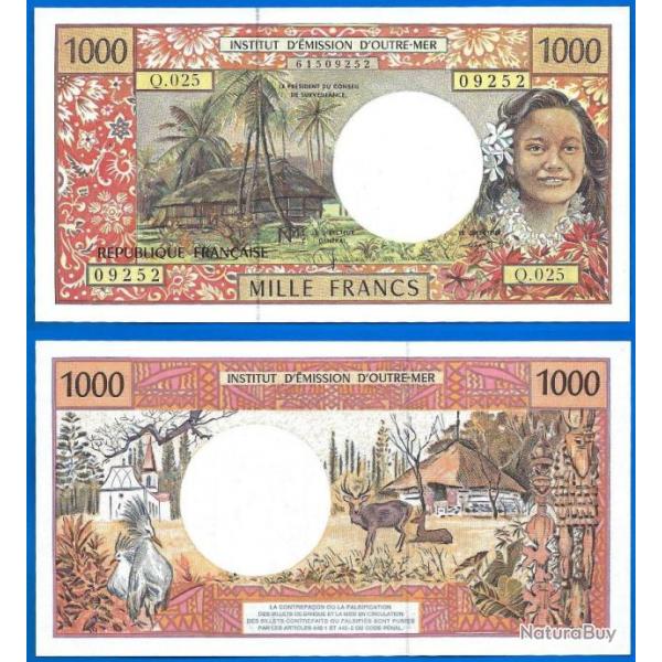 Polynesie 1000 Francs 2003 Billet Neuf Cfp Tahiti Wallis Et Futuna Nouvelle Caledonie Franc Ile