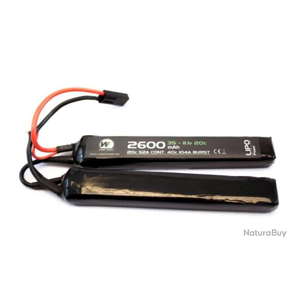 Batterie LiPo 2 lments 7,4 v/2600 mAh