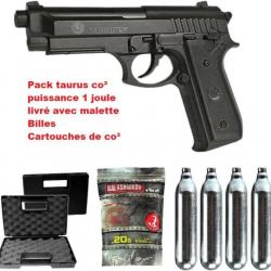 Pack complet P92 airsoft co² puissance 1 joules