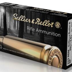 Balles Sellier & Bellot JSP 55gr Cal .223 Rem - Lot de 100 munitions