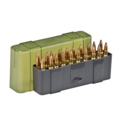 Étui de rangement de munitions Plano 12.5x13.5x4.1 cm / 9 mm / 100 - 18.4x4.6x10.2 cm / 7 mm Magnum 