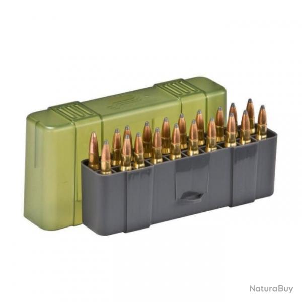 tui de rangement de munitions Plano 12.5x13.5x4.1 cm / 9 mm / 100 - 18.4x4.6x10.2 cm / 7 mm Magnum 