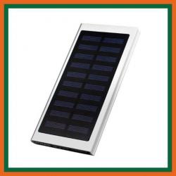 Power bank solaire 20000mAh - Blanc - Livraison gratuite et rapide