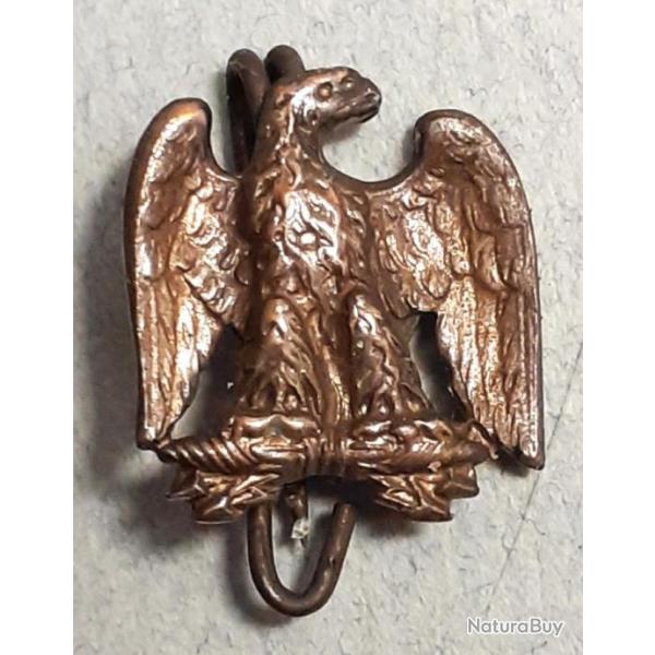Broche aigle imprial Napolon Ier, 19me sicle, mtal argent, dimensions 14 mm sur 13 mm (n 86)