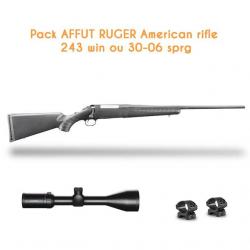 Pack affut Ruger American Rifle + lunette hawke 4-12x50+ canne de pirch 