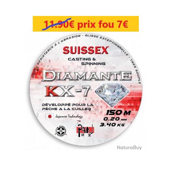 BOBINE DE FIL Nylon PAN KX-7 DIAMANTE SPECIAL CUILLERE   20  -  150M  -  2.4 KG