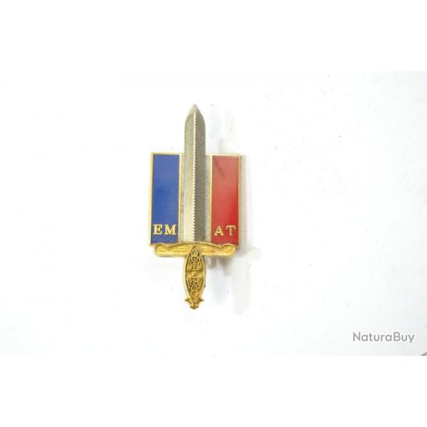 Insigne Etat Major de l'Arme de Terre, tricolore EMAT Balme G3629