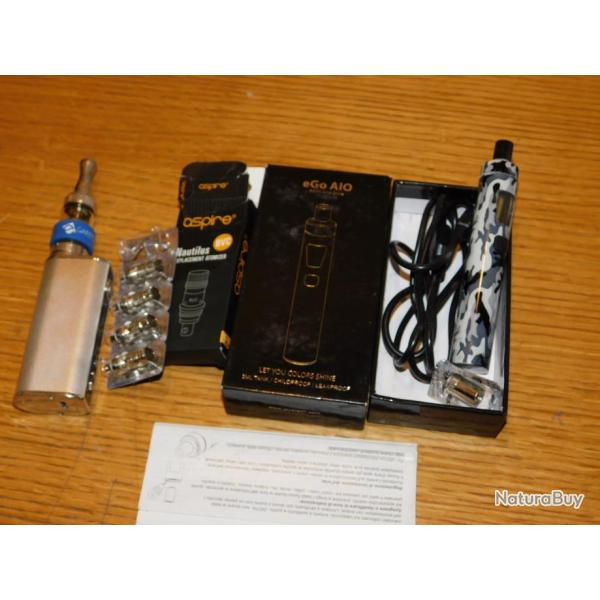 LOT JOYETECH ASPIRE EGO AIO nautilus USB