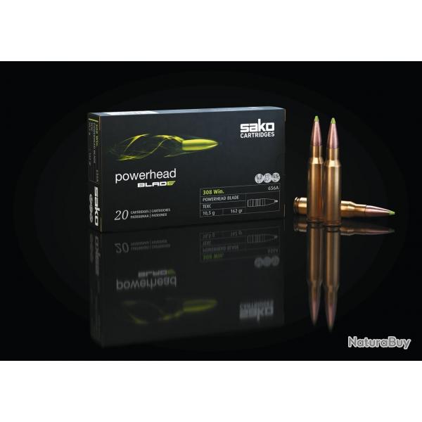 Cartouches Sako Cal.243W Powerhead Blade TXM 5.2G 80GR