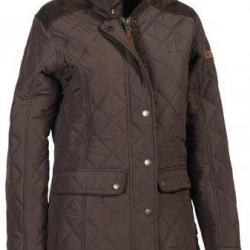 Veste matelassée femme Edinburgh marron PERCUSSION