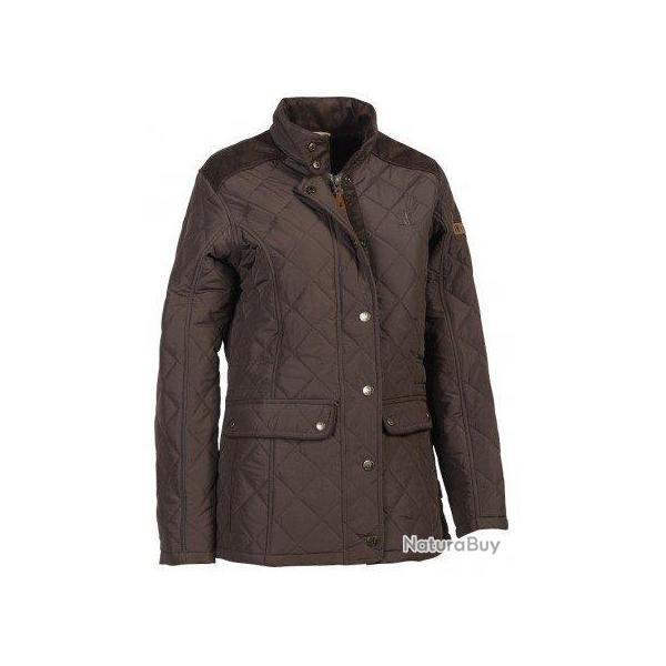 Veste matelasse femme Edinburgh marron PERCUSSION