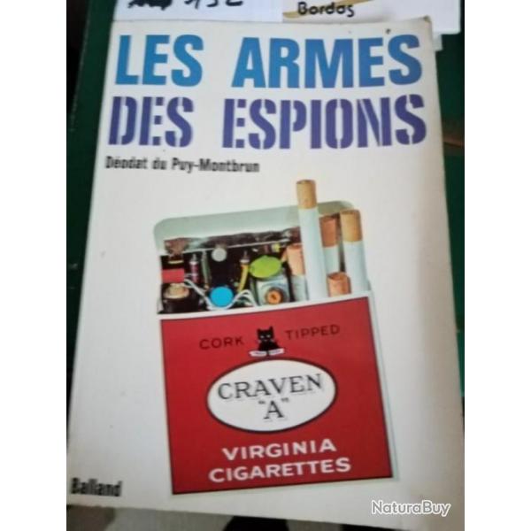 Livre les armes des espions de dodat du puy montbrun