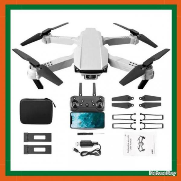 Drone 4K HD double camra 360 avec 2 batteries - Blanc - Livraison gratuite et rapide