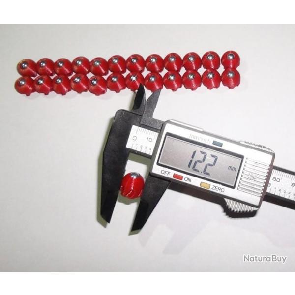 slug loisir tir sport 12mm HDR Cal.50 lot de 25 units (red)