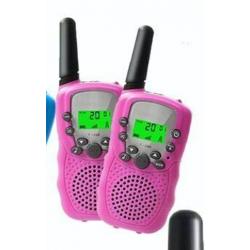 2 véritables talkies-walkies ENFANTS BAOFENG longue portée 3 km UHF coloris ROSE