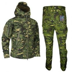 Ensemble Tenue Militaire Tactique CPOD Camouflage Veste Pantalon Uniforme Vêtement Chaud Chasse Neuf