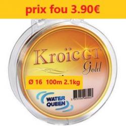 Nylon Water Queen Kroic Gt Gold  Ø 16 - 100 m - 2.1kg