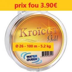 Nylon Water Queen Kroic Gt Gold  Ø 26 - 100 m - 5.2 kg