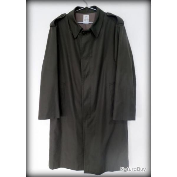 Impermable militaire vert kaki de sous-officier arme de terre-Manteau militaire-Militaria