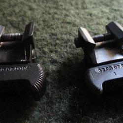Differentes pieces de montage pivorant Steyr avec colliers 25,6 ou à rail