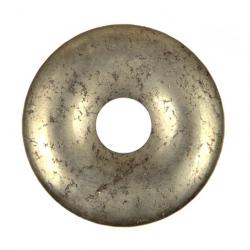 Donut Pi Chinois en pyrite pour pendentif 3 cm