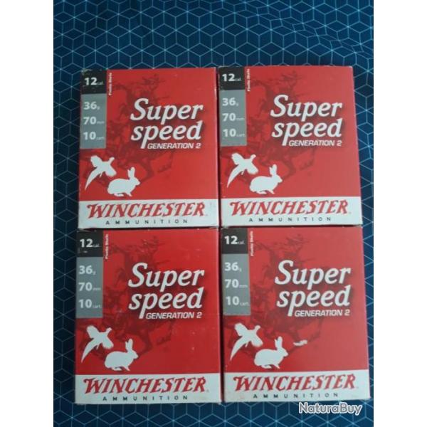 Lot Munitions calibre 12 super speed gnration 2 , winchester