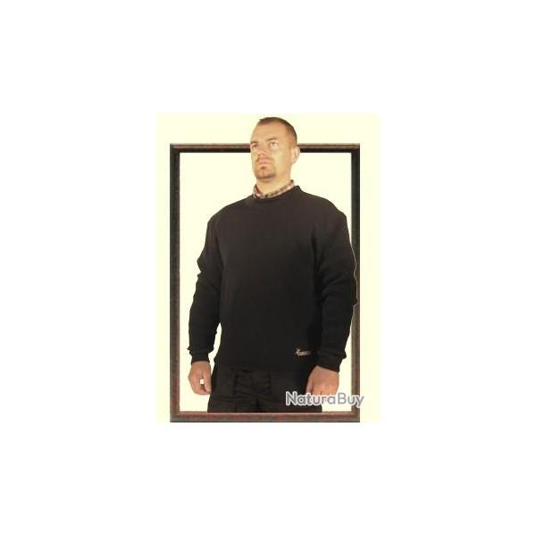Pull col rond, maille camionneur M Marine