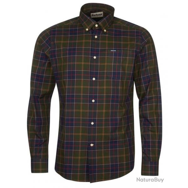 Chemise  carreaux en flanelle Stanford Couleur vert et bleu  carreaux