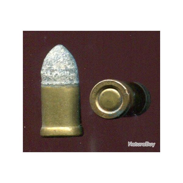 9 mm Galand - balle plomb pointue - grosse amorce  - tui laiton