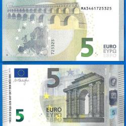 Portugal 5 Euro 2013 Neuf Prefixe Ma Serie M005 C3 Signature Draghi Billet