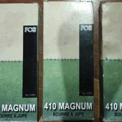 3 boîtes de 10 cartouches de 410 magnum