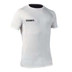 T-shirt respirant Challenger SECURITE blanc