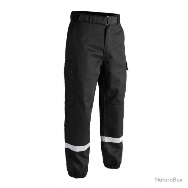 Pantalon F2 bandes rtro-rflchissantes noir