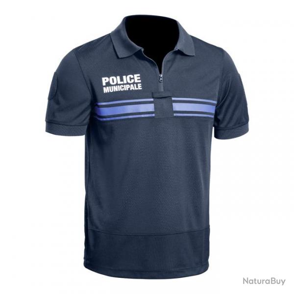 Polo GPB Police Municipale P.M. ONE bleu