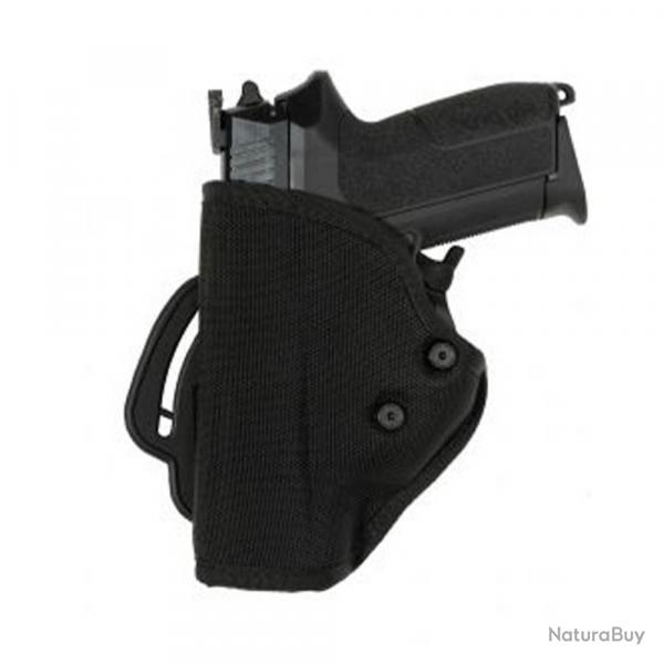 Holster gaucher Cordura ST2 noir pour GLOCK 17/22