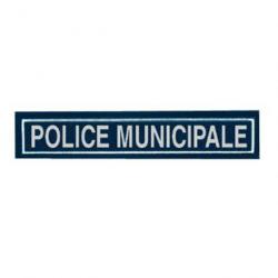 Barrette plastifiée rétro-réfléchissante POLICE MUNICIPALE