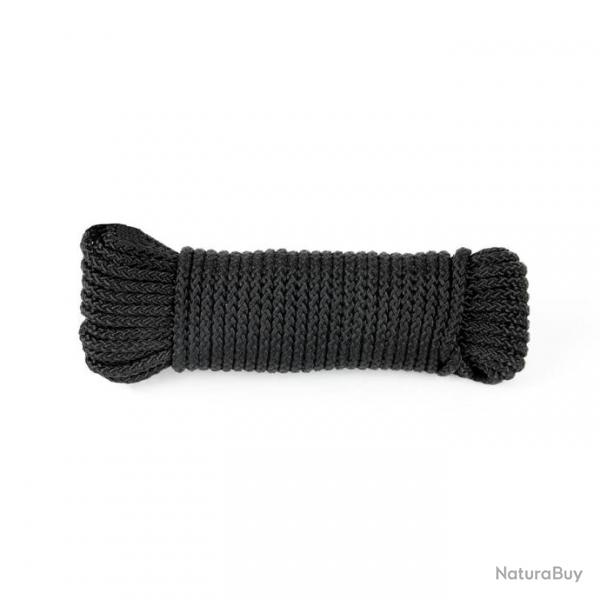 Drisse corde  5 mm - longueur 15 m noir
